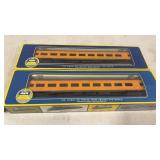 2 AHM HO Scale Rivarossi (Italy) Coach Railroad