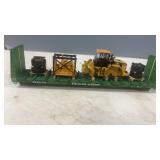 Burlington Northern HO Flatcar w/ Cat Bulldozer