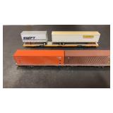 HO Scale Flat Cars with Pods & Semi Trailers