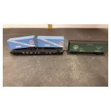 Athearn HO Scale Flat Car with 2 Box Trailers &