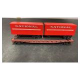 Athearn HO Scale Piggy Back Car with 2 Trailers