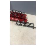 3 Burlington HO Cars w/ 4 Plastic Pipe Loads