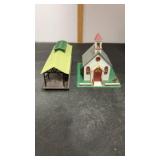 HO Scale Church & Railroad Station unknown brand