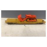 HO Union Pacific Flat Car  w/ Bulldozer