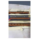 3 HO Scale AHM Illinois Central Passenger Cars ,