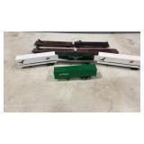4 HO Scale Flat Cars Semi Trailer Hauler & 4 Semi