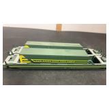 2 HO Scale John Deere Well Cars w/  Overseas