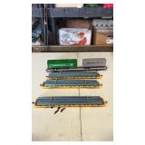 Lot of 4 HO Scale train cars including steel