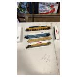 Lot of HO Scale sipping containers and train cars