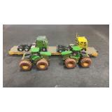 4 HO Scale John Deere Tractors & Semi Trucks w/
