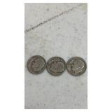 (3). 1949. Silver dimes