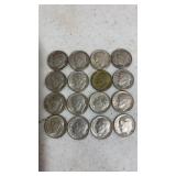 (16)    1960  Silver  dimes
