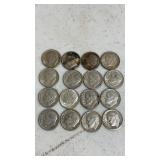 (16). 1963. Silver dimes