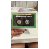 First and last collection Jefferson nickels 1938
