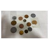 Group of tokens and medals