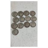 (13). 1958 silver dimes