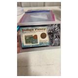 Indian penny coin and stamp collection