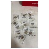 (12). Uncirculated quarters