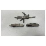 3 Advertising Swiss Folding Knife Style