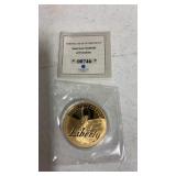 American symbol of freedom liberty 24 karat gold