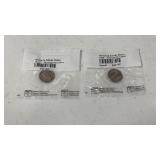 2 Littleton Coin Co. 1944 & 1945 Mercury Average