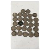 27 Buffalo nickles