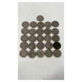 26 Buffalo nickles