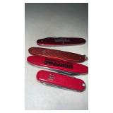 4 Pocket Knives , Various Brands