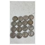 (16). 1957 . Silver dimes