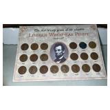 Lincoln Wheat -Ear Penny Collection 1939-1958