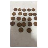 22 1948 Wheat Pennies