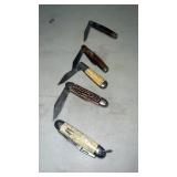5 Pocket Knives Barlow, Kutmaster & more
