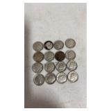 (16). 1961. Silver dimes