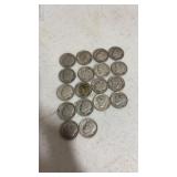 (18) 1953 Silver dimes
