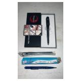 Wrangler Swiss pen , advertising tire gauge and