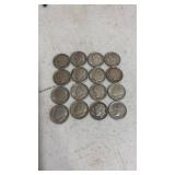 (16). 1962 Silver dimes