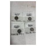 4. uncirculated, silver wartime, nickel