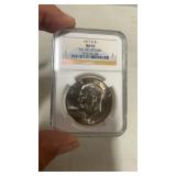 1977 D Eisenhower Dollar NGC Graded MS 65 Big Sky