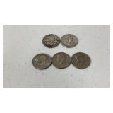 2 1954 Franklin Half Dollars (90 Percent silver)