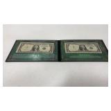 2 $1 Silver Certificate 1935 E & 1957 in a Binder