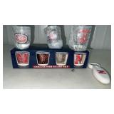 7 Nebraska Football Shot Glass Collection & 1