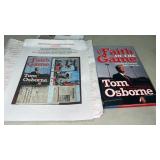 Faith in the Game Book signed by Tom Osborne w/