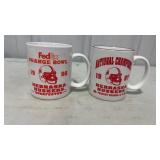 2 1997 Season Vintage Nebraska Football Mugs