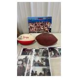 2 Autographed Footballs & Chargers Cheerleaders