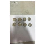 Mixed date Kennedy half dollar 3 1968, 3 1967, 2