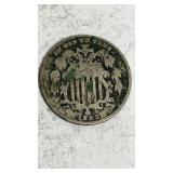 1883 Union Shield nickel AG