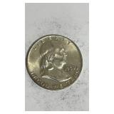 1959 Franklin Half dollar coin