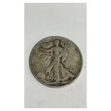 1945 walking liberty half dollar coin