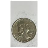 1954 Franklin half dollar coin