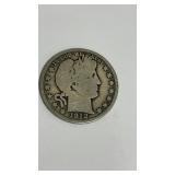 1912 Barber half dollar